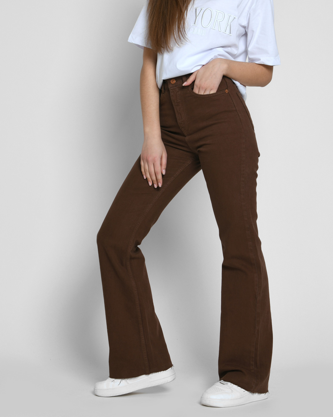 Коричневые джинсы эспаньолы 55109 xp-2435 Коричневые джинсы эспаньолы 55109 xp-2435