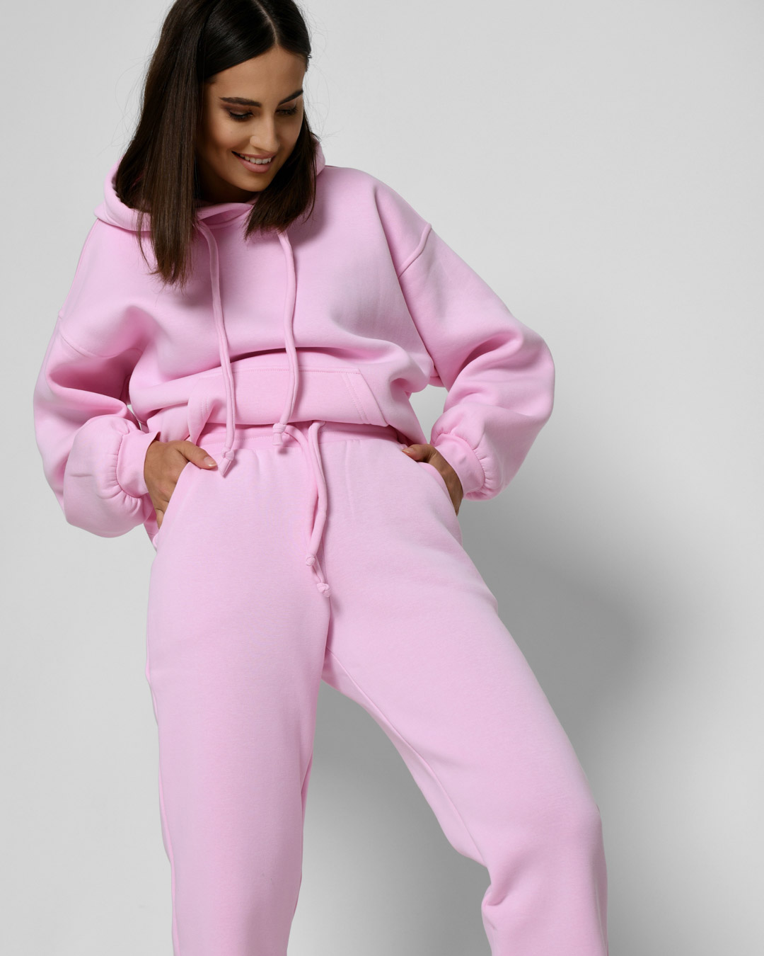 Теплый розовый спортивный костюм 52676 xp-2450 Теплый розовый спортивный костюм 52676 xp-2450