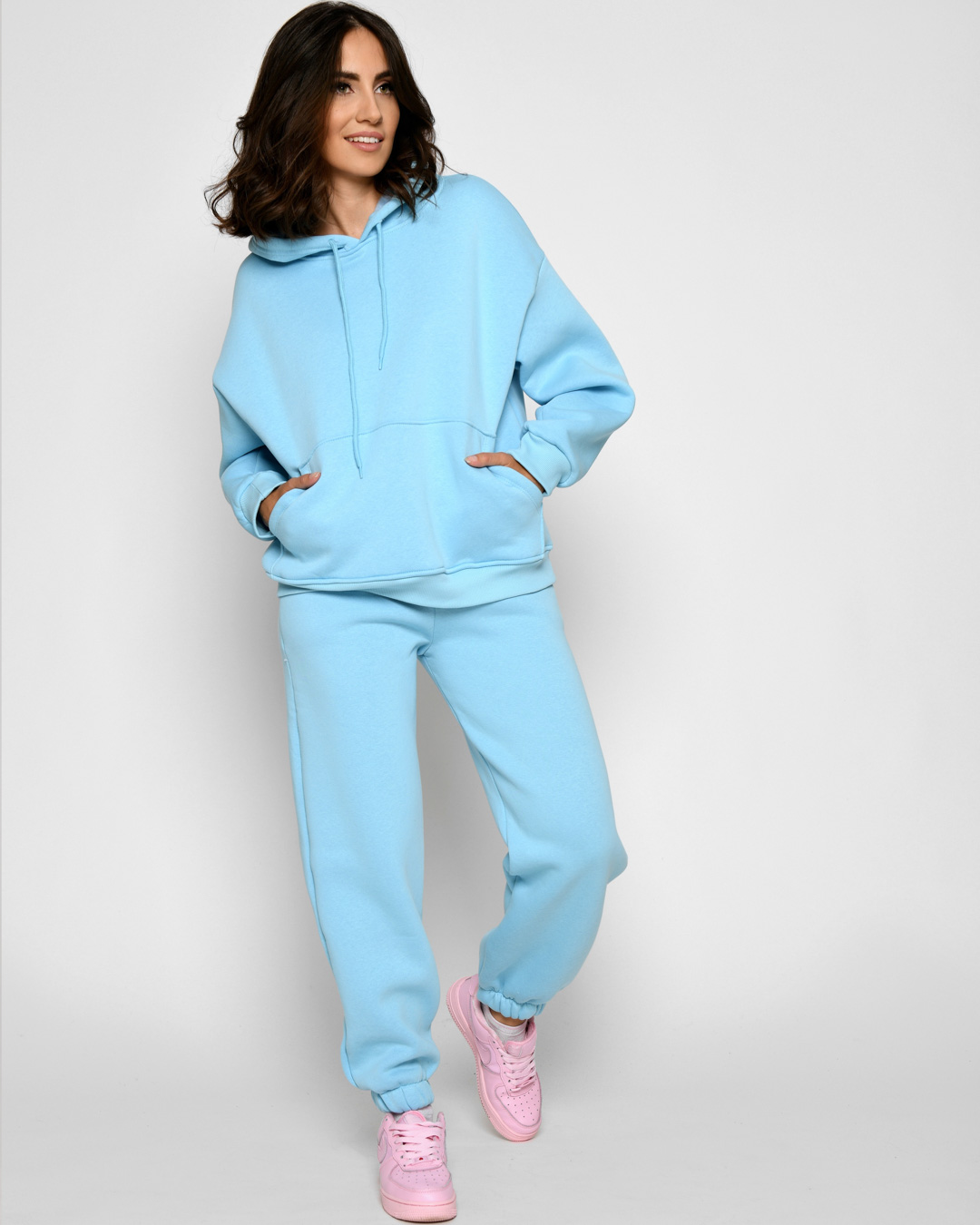 Теплый голубой спортивный костюм 52352 xp-2471 Теплый голубой спортивный костюм 52352 xp-2471