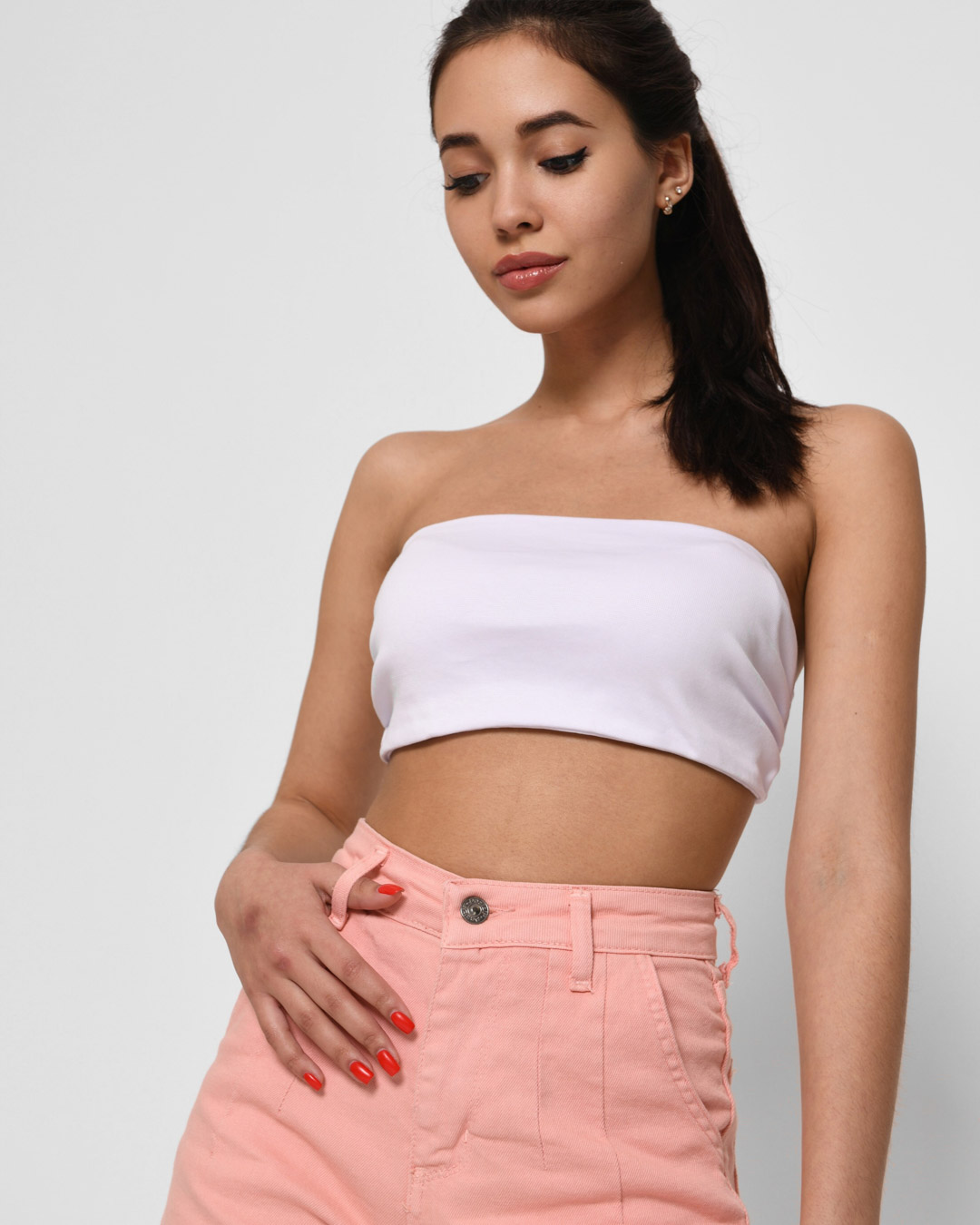 Базовый белый топ бандо 38616