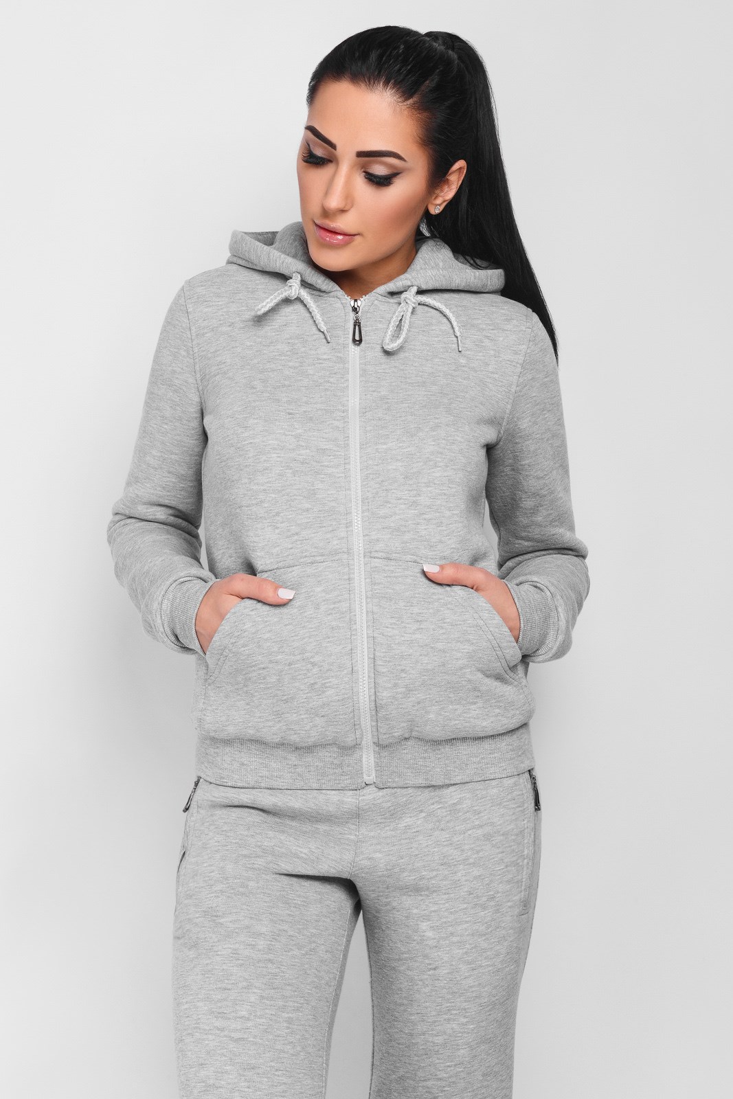 Женская спортивная кофта на молнии 29912