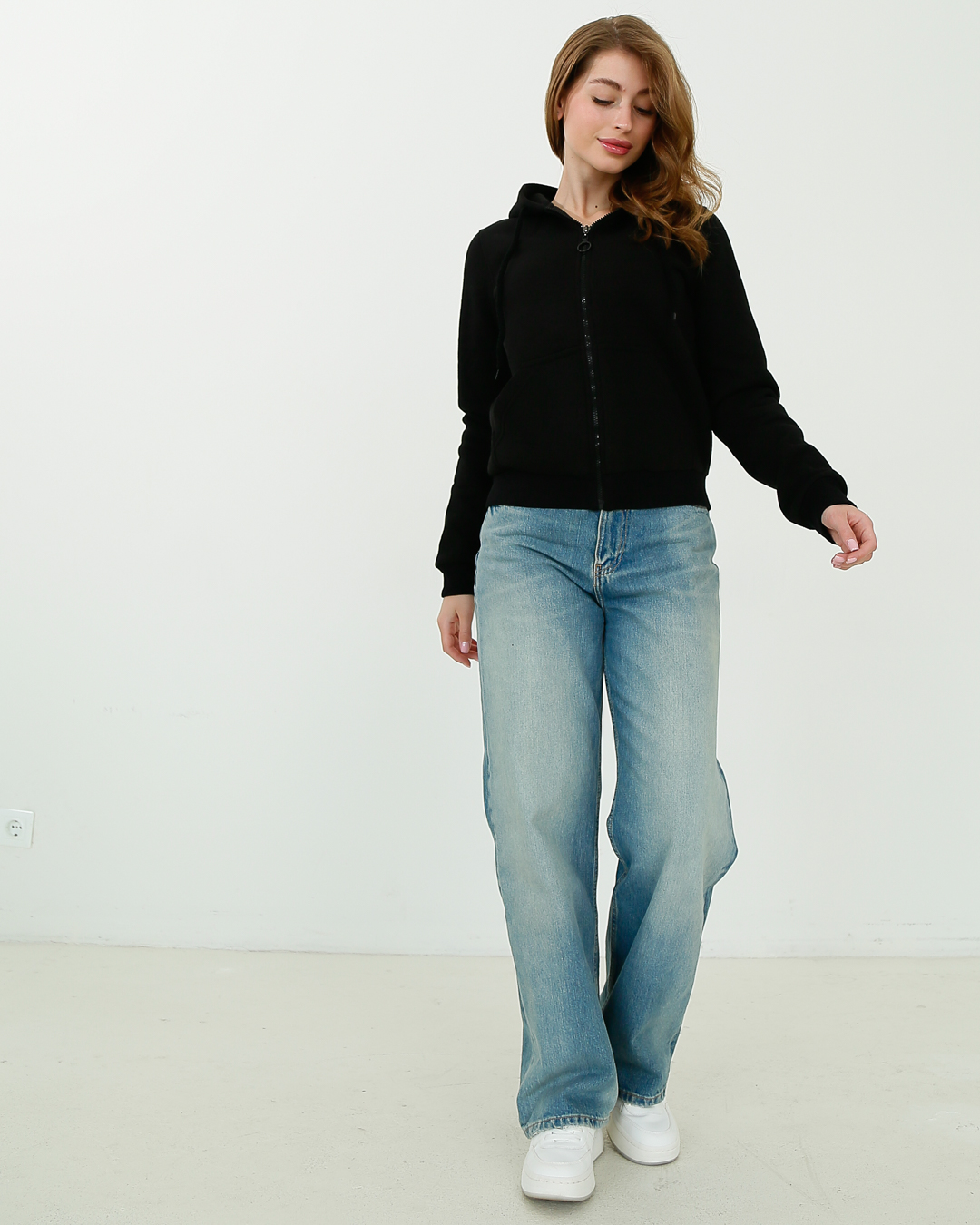 Женская спортивная кофта на молнии 30463