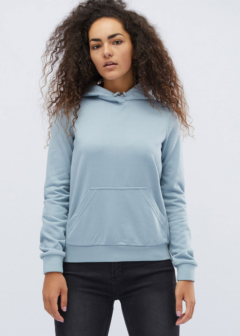 Женское серо-голубое худи 31703